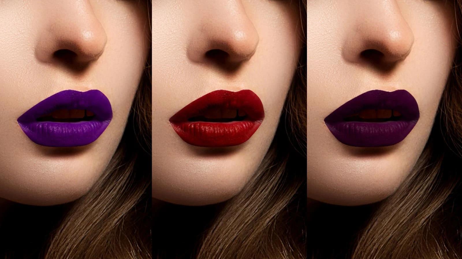right lipstick